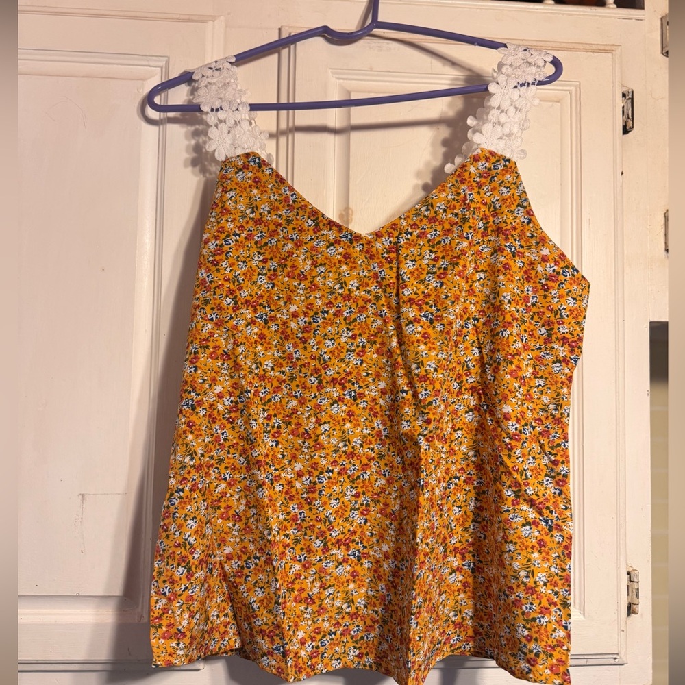 Floral Orange Women's Top